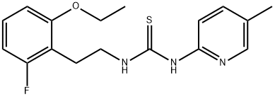 Thiourea, N-[2-(2-ethoxy-6-fluorophenyl)ethyl]-N'-(5-methyl-2-pyridinyl)- 结构式