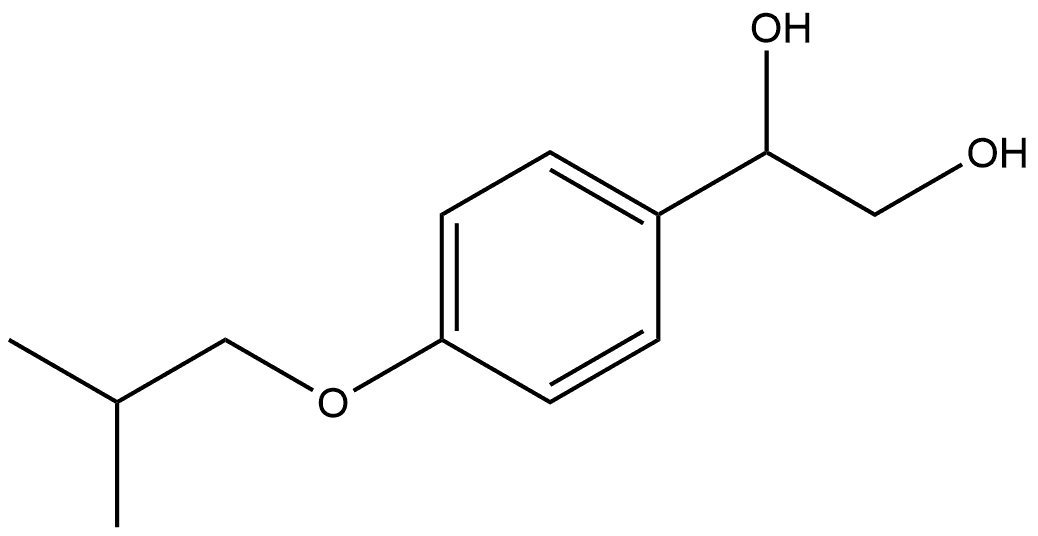 1-[4-(2-Methylpropoxy)phenyl]-1,2-ethanediol 结构式