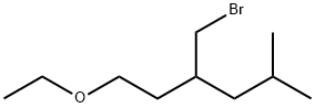 3-(溴甲基)-1-乙氧基-5-甲基己烷 结构式