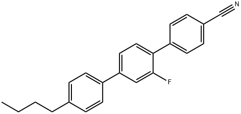 丁基苯基-3'-氟-4-氰基联苯 结构式