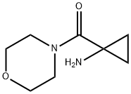 1-(Morpholine-4-carbonyl)cyclopropan-1-amine 结构式