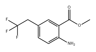 2-氨基-5-(2,2,2-三氟乙基)苯甲酸甲酯 结构式