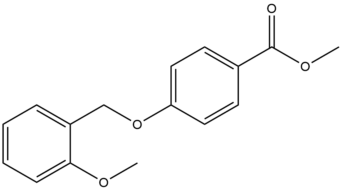 Benzoic acid, 4-[(2-methoxyphenyl)methoxy]-, methyl ester 结构式