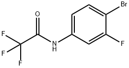 N-(4-bromo-3-fluorophenyl)-2,2,2-trifluoroacetamide 结构式