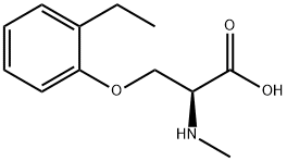 O-(2-ethylphenyl)-N-methyl-L-serine 结构式