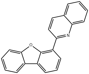 2-(二苯并呋喃-4-基)-喹啉 结构式