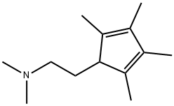 1-DIMETHYLAMINO-2-(2',3',4',5'-TETRAMETHYL-2',4CYCLOPENTADIEN-1'-YL)ETHANE 结构式