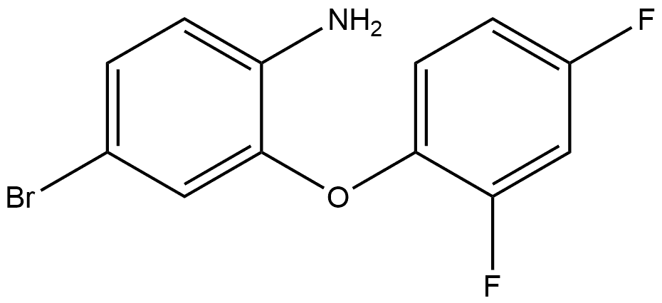 4-Bromo-2-(2,4-difluorophenoxy)benzenamine 结构式