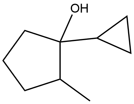 1-Cyclopropyl-2-methylcyclopentanol 结构式