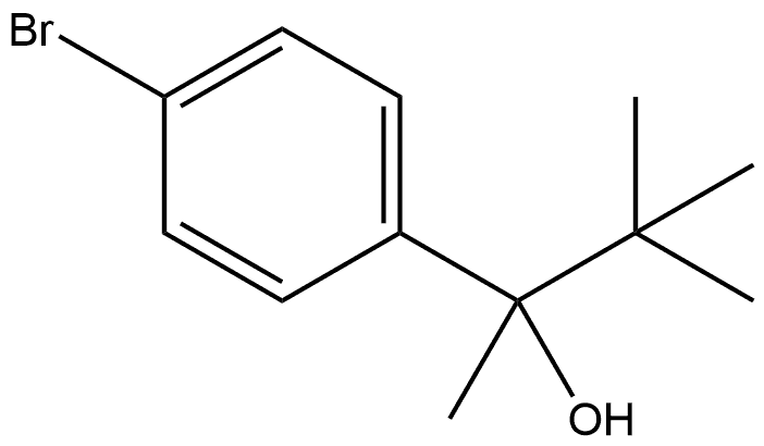 4-Bromo-α-(1,1-dimethylethyl)-α-methylbenzenemethanol 结构式