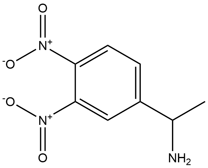 1-(3,4-二硝基苯基)乙胺 结构式