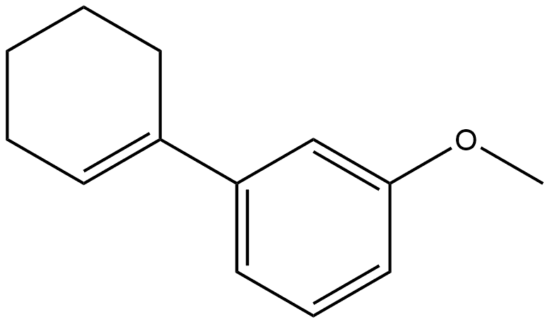 1-(3-甲氧基苯基)环己烯 结构式