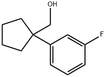 1-(3-氟苯基)环戊基甲醇 结构式