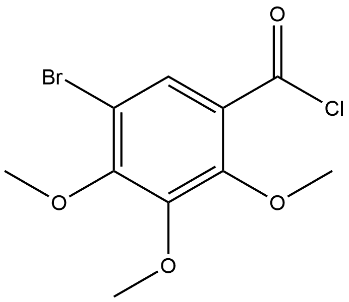 5-Bromo-2,3,4-trimethoxybenzoyl chloride 结构式