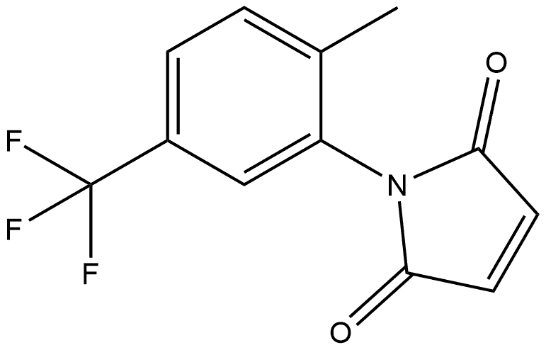 1-[2-Methyl-5-(trifluoromethyl)phenyl]-1H-pyrrole-2,5-dione 结构式