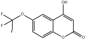 4-羟基-6-(三氟甲氧基)-2H-甲烯-2-酮 结构式