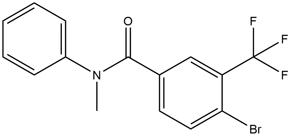 4-Bromo-N-methyl-N-phenyl-3-(trifluoromethyl)benzamide 结构式