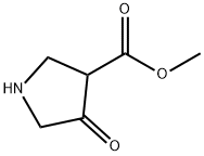 4-氧代吡咯烷-3-羧酸甲酯 结构式