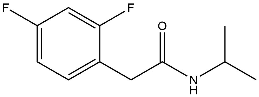 2,4-Difluoro-N-(1-methylethyl)benzeneacetamide 结构式