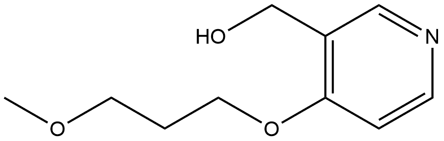 (4-(3-甲氧基丙氧基)吡啶-3-基)甲醇 结构式