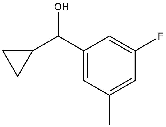 Benzenemethanol, α-cyclopropyl-3-fluoro-5-methyl- 结构式