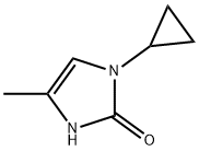 2H-Imidazol-2-one, 1-cyclopropyl-1,3-dihydro-4-methyl- 结构式