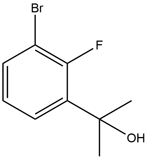2-(3-溴-2-氟苯基)丙-2-醇 结构式