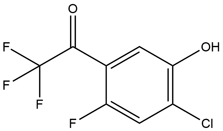 1-(4-CHLORO-2-FLUORO-5-HYDROXYPHENYL)-2,2,2-TRIFLUOROETHA 结构式