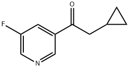 2-cyclopropyl-1-(5-fluoropyridin-3-yl)ethan-1-one 结构式