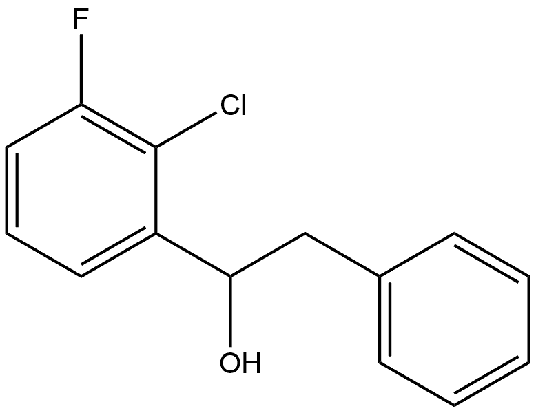 α-(2-Chloro-3-fluorophenyl)benzeneethanol 结构式