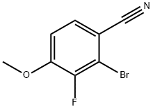 2-溴-3-氟-4-甲氧基苄腈 结构式