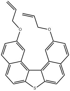 2,12-二烯丙氧基-二萘并[2,1-B:1',2-D]噻吩 结构式