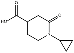 1-环丙基-2-氧代-4-哌啶羧酸 结构式