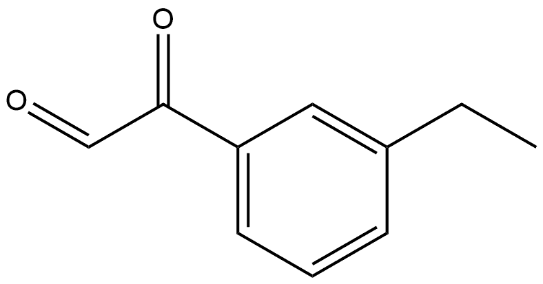 Benzeneacetaldehyde, 3-ethyl-α-oxo- 结构式
