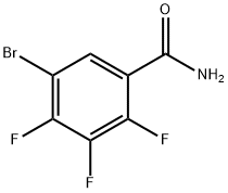 5-溴-2,3,4-三氟苯甲酰胺 结构式