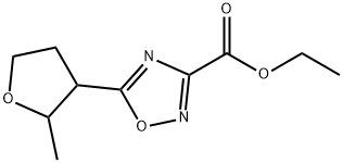 5-(2-甲基四氢呋喃-3-基)-1,2,4-噁二唑-3-羧酸乙酯 结构式
