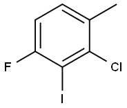 Benzene, 2-chloro-4-fluoro-3-iodo-1-methyl- 结构式