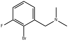 1-(2-溴-3-氟苯基)-N,N-二甲基甲胺 结构式