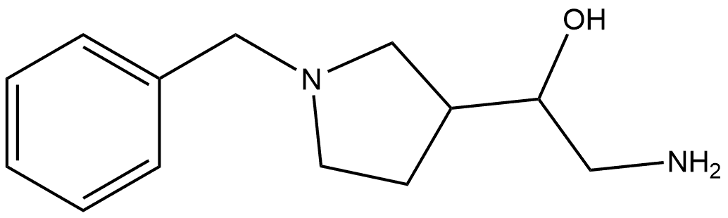 2-amino-1-(1-benzylpyrrolidin-3-yl)ethanol 结构式