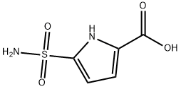 5-(氨基磺酰基)-1H-吡咯-2-羧酸 结构式