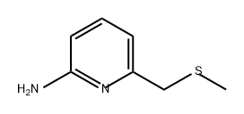 6-((甲硫基)甲基)吡啶-2-胺 结构式