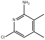 6-氯-3,4-二甲基吡啶-2-胺 结构式