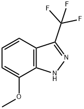 7-甲氧基-3-(三氟甲基)-1H-吲唑 结构式