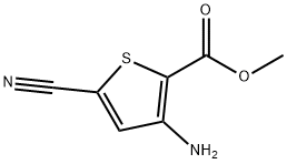 3-氨基-5-氰基噻吩-2-羧酸甲酯 结构式