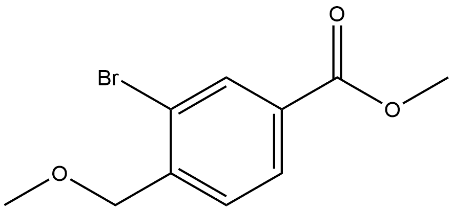 3-溴-4-(甲氧基甲基)苯甲酸甲酯 结构式