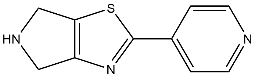 2-(pyridin-4-yl)-5,6-dihydro-4H-pyrrolo[3,4-d]thiazole 结构式