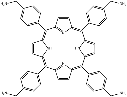 Benzenemethanamine, 4,4',4'',4'''-(21H,23H-porphine-5,10,15,20-tetrayl)tetrakis- 结构式