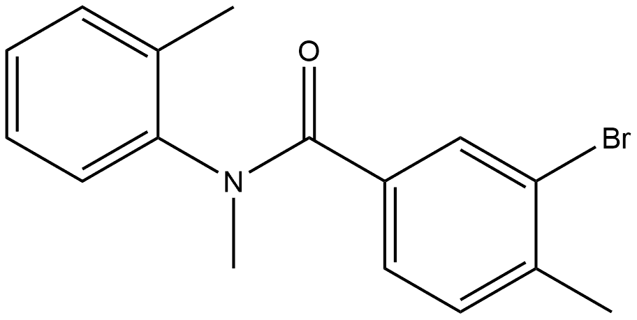 3-Bromo-N,4-dimethyl-N-(2-methylphenyl)benzamide 结构式