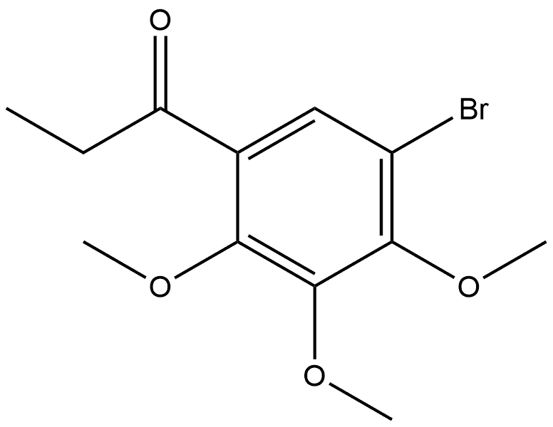 1-(5-Bromo-2,3,4-trimethoxyphenyl)-1-propanone 结构式