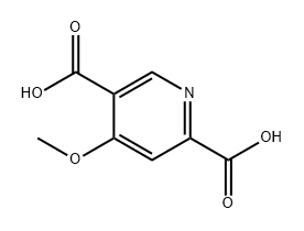 2,5-Pyridinedicarboxylic acid, 4-methoxy- 结构式